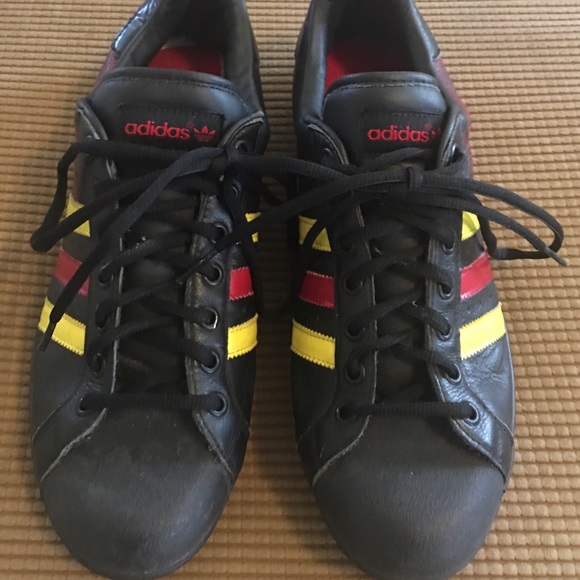 adidas superstar mens yellow